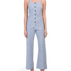 Beautiful Pinstriped Nordstrom Backless Jumpsuit